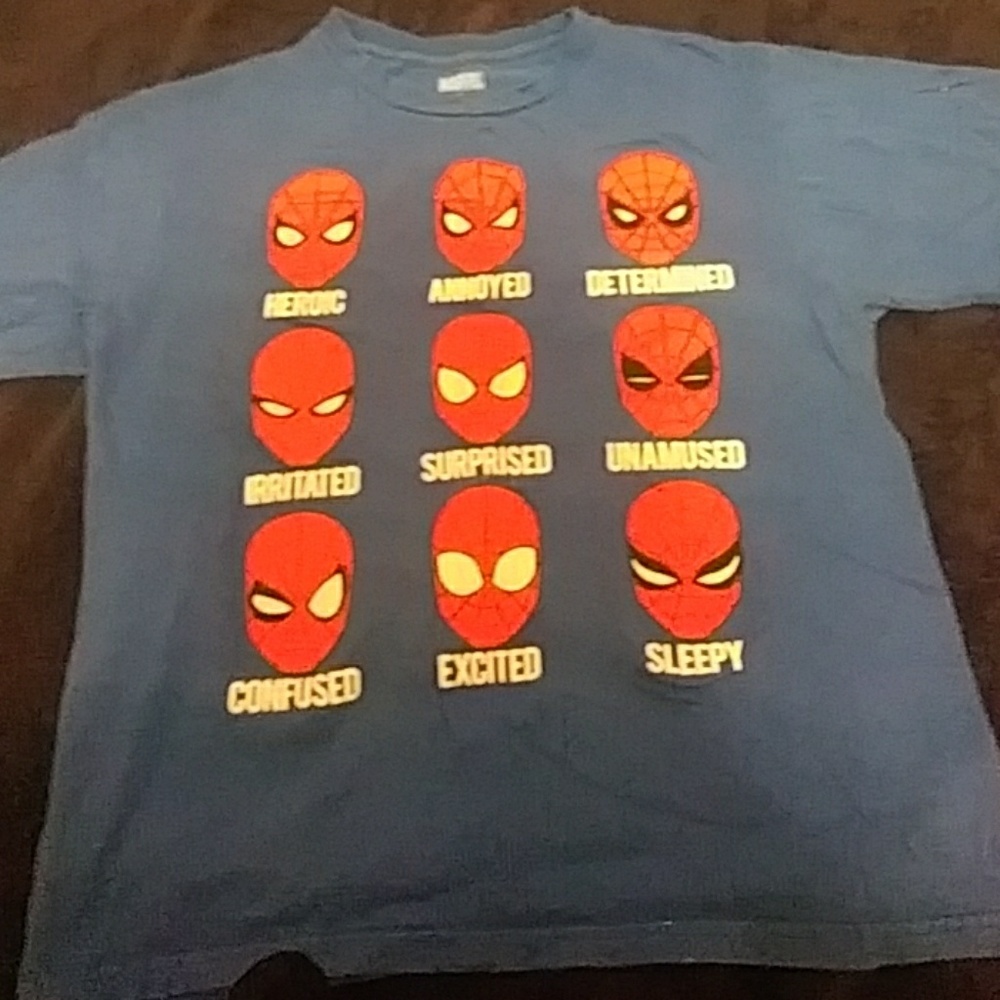 Spider-Man emotion shirt